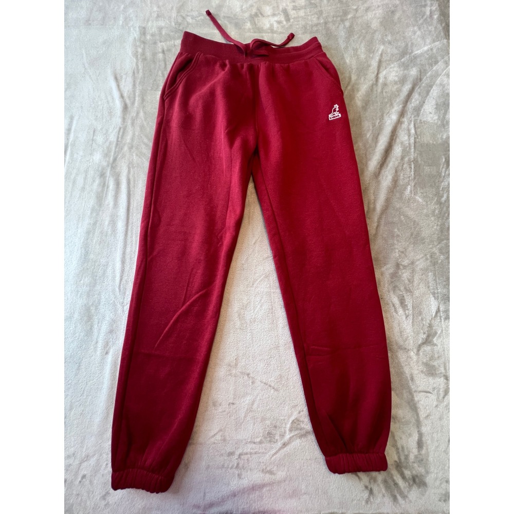 Kangol Sweatpants Mens Large Red  Fleece Joggers